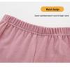 Kids' Medium Collar Warm Double-Sided Brushed Base Layer Set (Autumn Clothing & Pants for Small, Medium, and Large Children)