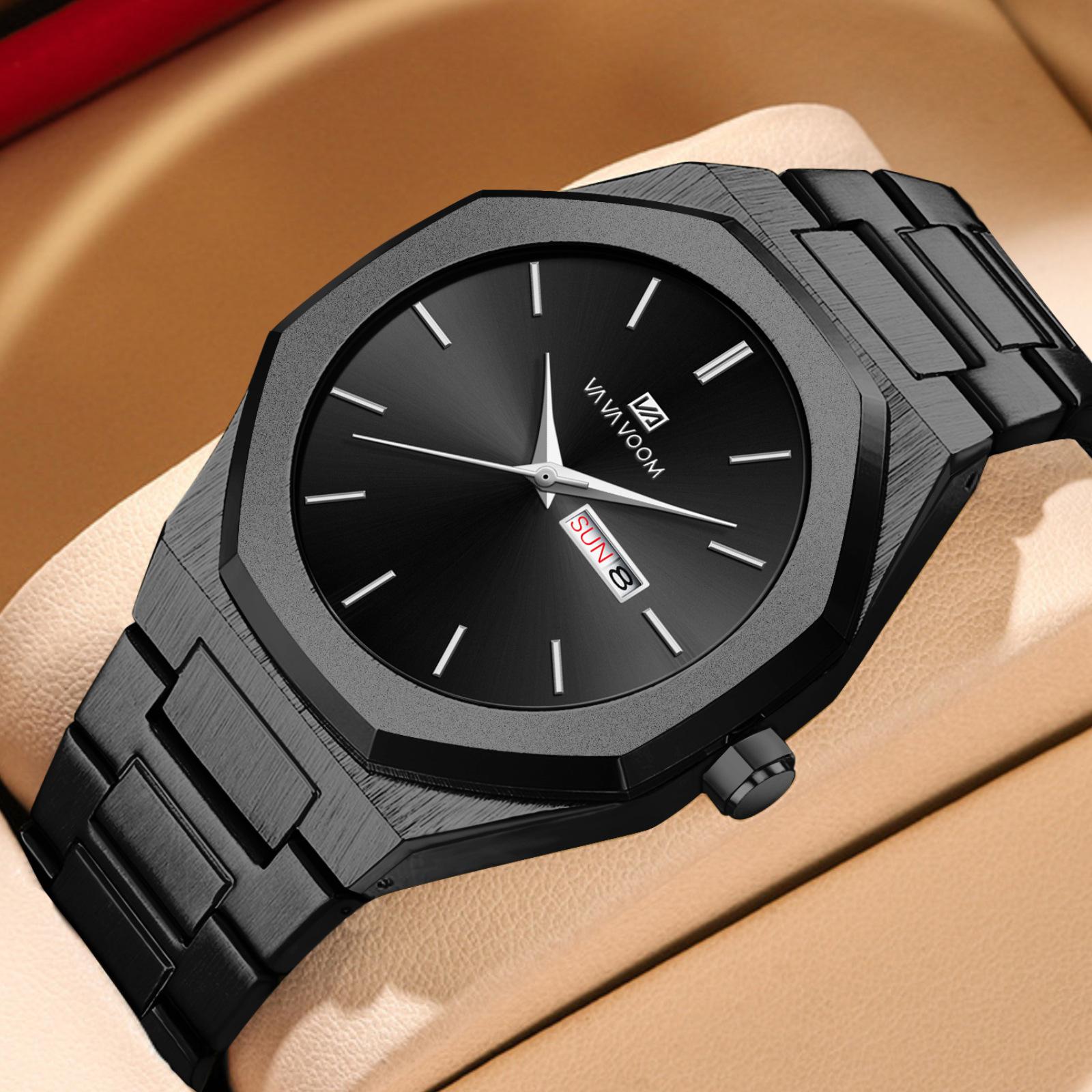 

Men s Watch Simple Rhombus Gold Watch Student Casual Waterproof Quartz Watch Stainless Steel Belt