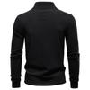 Autumn and Winter New Men's Standing Collar Half Zipper Long Sleeved German Velvet Warm Bottom Shirt Men's Hoodie