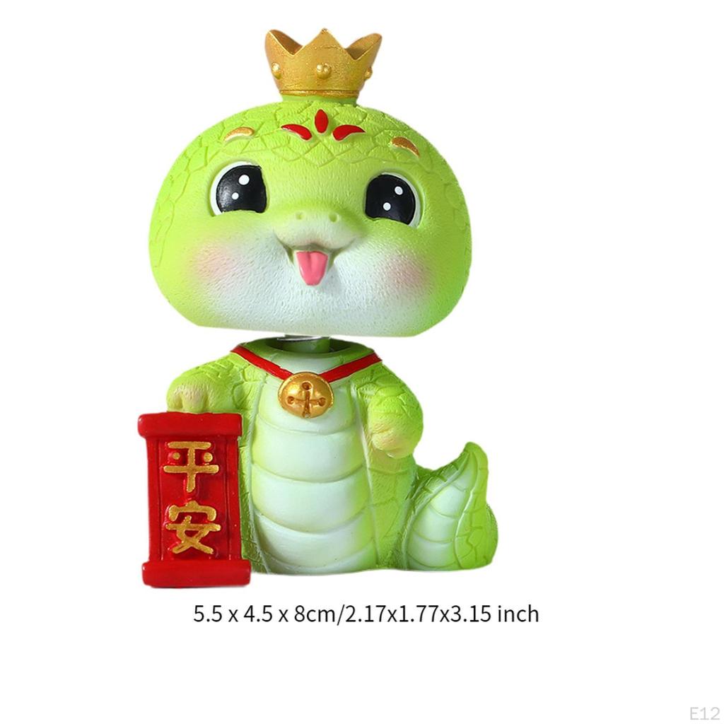 Schlangenfigur Sammlerstück Harzornament für Schreibtisch und Regal