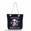 Bear Doll Print Thick Rope Single-shoulder Beach Bag 7256