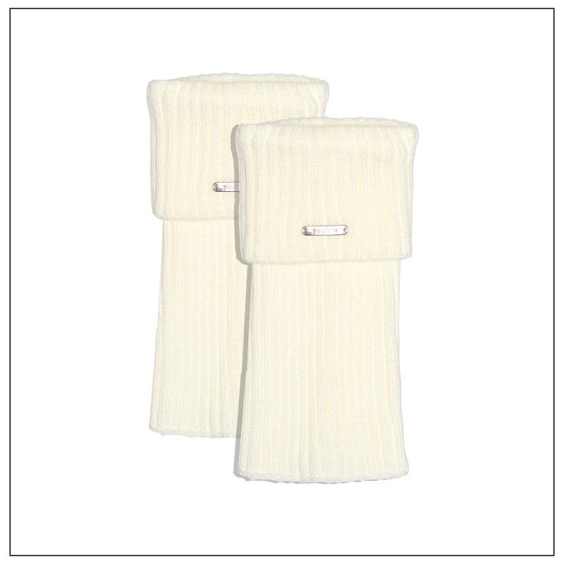 Thickened Knit Logo Sock Covers for Women - Perfect for Autumn/Winter with Ankle Boots, Warm Piled-Up Socks, Y2K Leg Warmers.