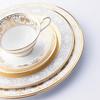 Noritake Georgian Palace Bone China Cup and Saucer (for Both Coffee and Tea), 220cc, T59587/4858