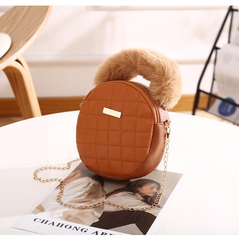 Small bag bag women's shoulder bag niche fashion small round bag