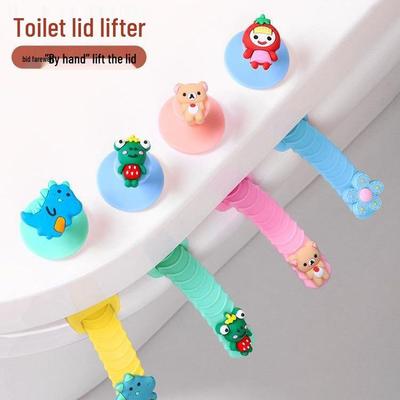 Silicone Toilet Seat Lid Lifter - Flip-Up Handle for Hygiene