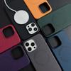 Luxury Leather Magnetic Back Covers for IPhone 15 14 13 12 Pro Max Full Coverage Shockproof Magsafe Cases