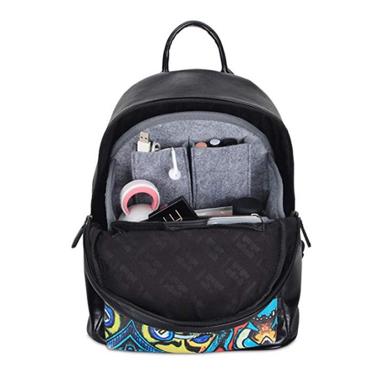 Filz Rucksack Organizer: Reise-Einsatz mit großer Kapazität und Mehrfachtaschen-Einteilung