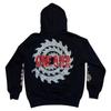 European and American Gothic Hip Hop Hot Diamond Letter Hooded Cardigan Full Chain Loose Men's and Women's Fashion Brand Sweater Coat