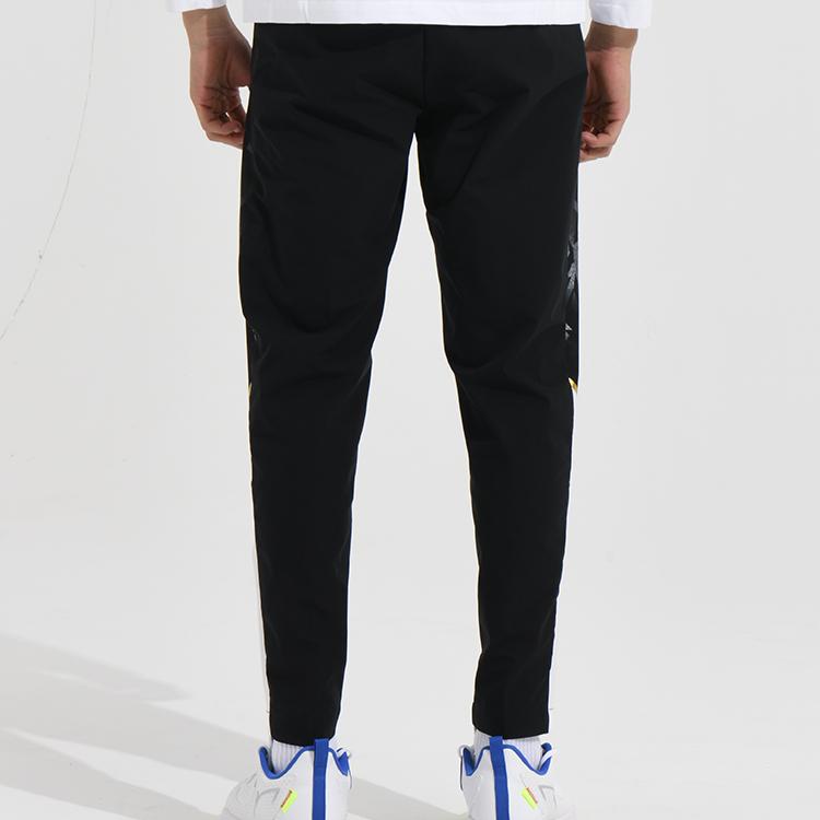 Li Ning Feather Series International Team Competition Cool Dry Color Block Sports Pants Men Pants Black AYKSB19-1