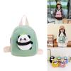 Adorabile Zaino Peluche Panda Cartone Animato Per Bambini Con Materiale In Tela Traspirante