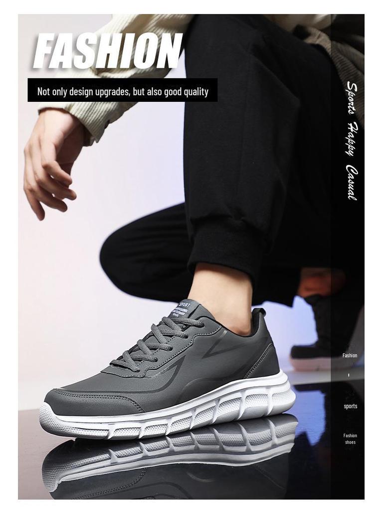 Nowy Trend Koreańskie Męskie Outdoorowe Wodoodporne Buty Sportowe - Duży Rozmiar