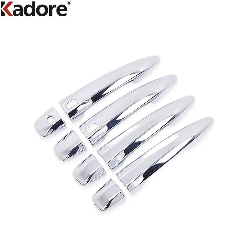 For Nissan X-trail Rogue T33    2024 Carbon Fiber Car Side Door Handle Cover Trim Catch Cap Overlay Accessories