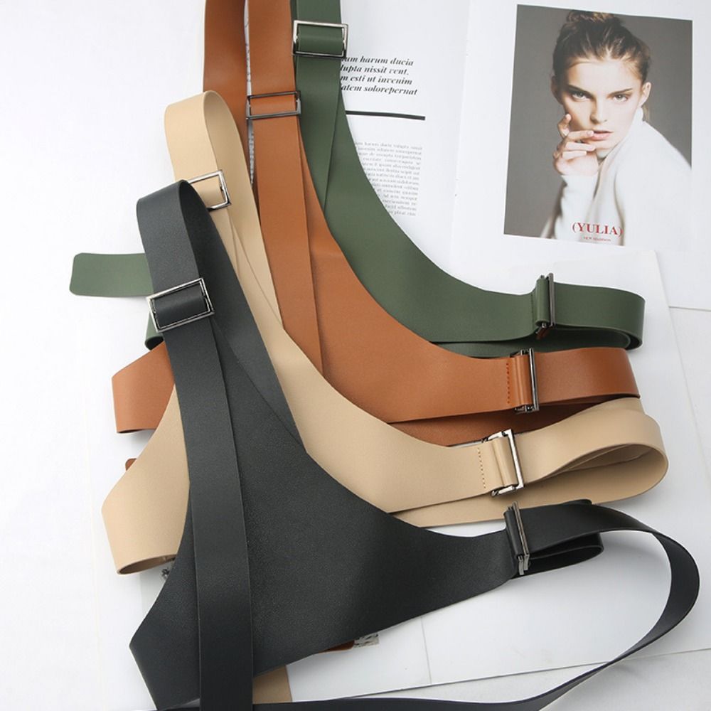 Punk Women Waist Harness PU Leather Body Suspender Fashion One-shoulder Strap Belt  Dress Suit