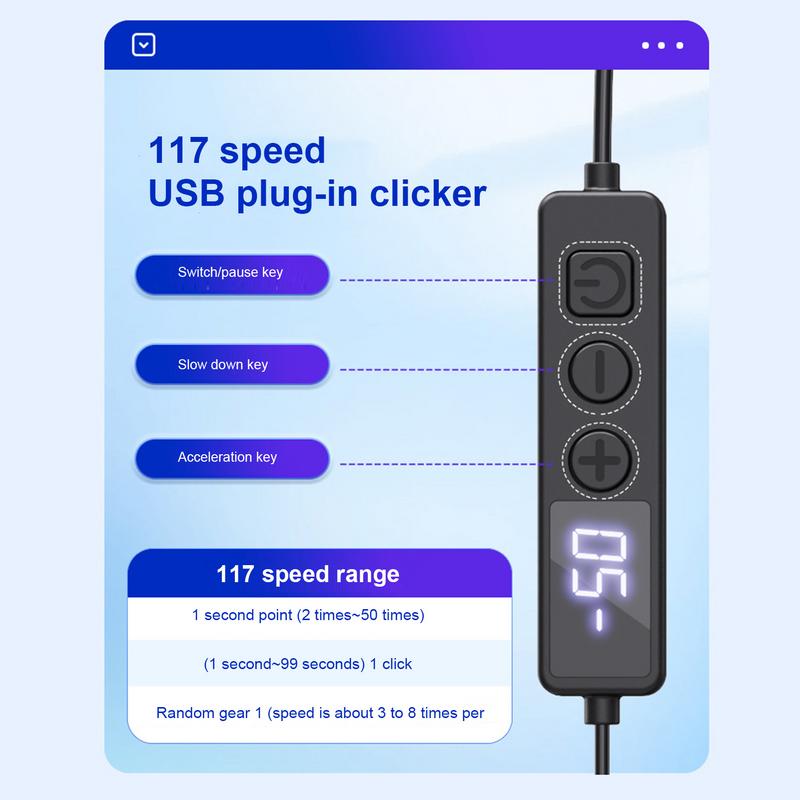Auto Clicker para Teléfono Móvil Pantalla de Teléfono Móvil Clicker Automático Clic Silencioso Pulsador Físico Automático para Asistencia en Juegos Tarea
