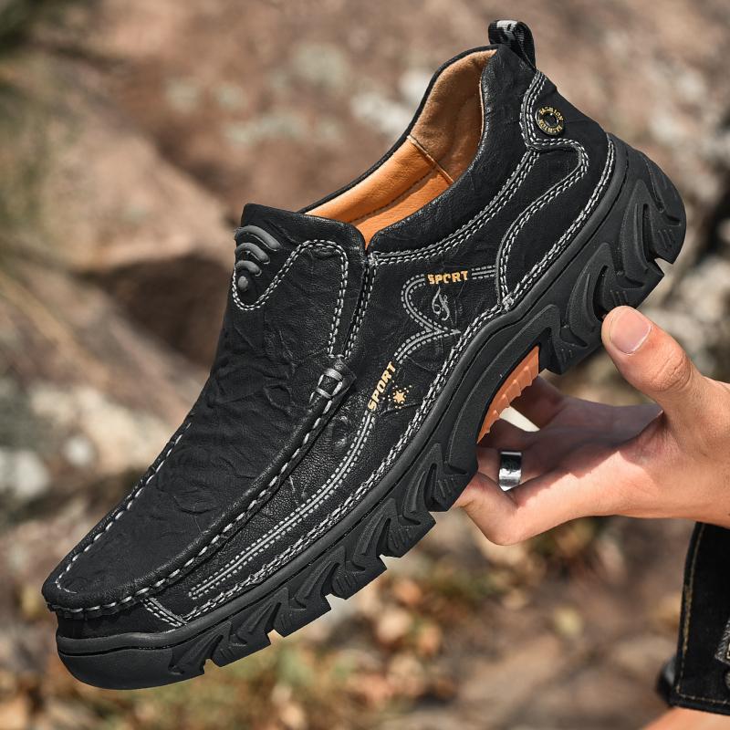Luxury Tooling Men'S Shoes Genuine Leather Loafers Men Casual Shoes Male Footwear Quality Mens Slip-On Outdoor Shoes Big Size 47