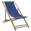 Day and Night - Day and Night Bamboo and Navy Canvas Beach Chair