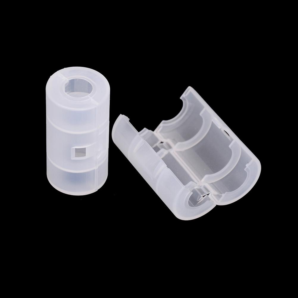 246Pcs Aa Battery To Size C Size Cell Battery Converter Adaptor Holder Case Switcher Translucent Battery Conversion Cartridg