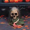 Electric Walking Skeleton Man Action Doll Decoration Novelty Halloween Figurine for Home