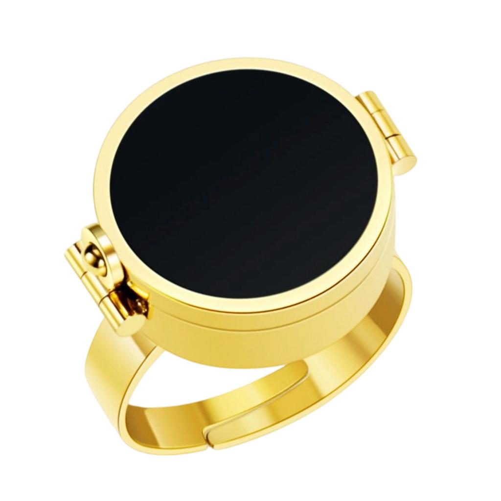 Multipurpose Adjustable Finger Ring Lip Balm And Item Storage Ring Portable Small Items Storage Solution for Daily