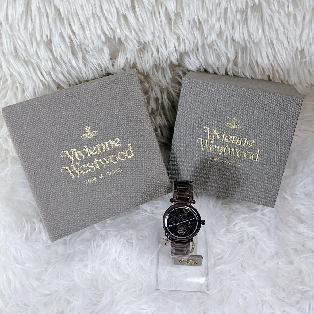 Used Working Vivienne Westwood Watch with Orb ChaRM, Box Included, Quartz