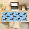 Cute Dachshund Cartoon Puppy MousePad Nonslip Locking Edge PC Laptop Accessories Rubber Office Keyboard Large Game XXL DeskMat