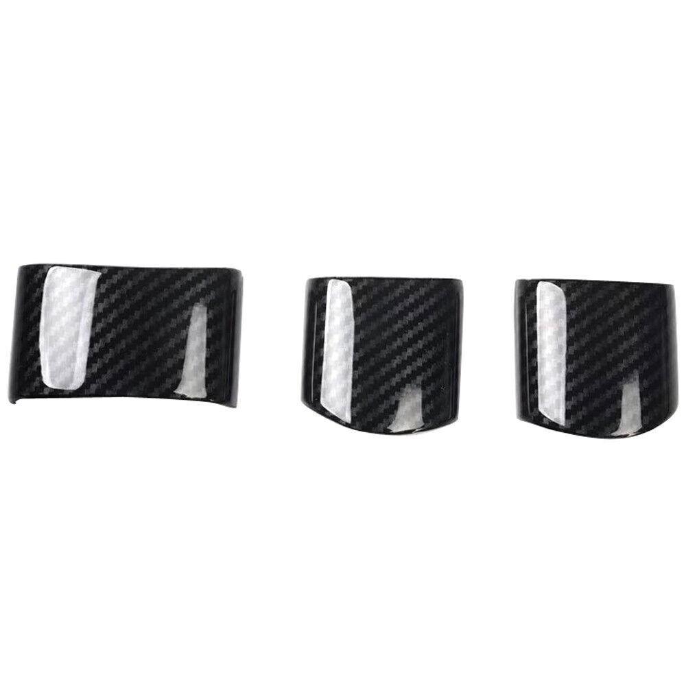 3x Carbon Fiber  Steering Wheel Cover  TRIM for VW Volkswagen Beetle 2003-2010
