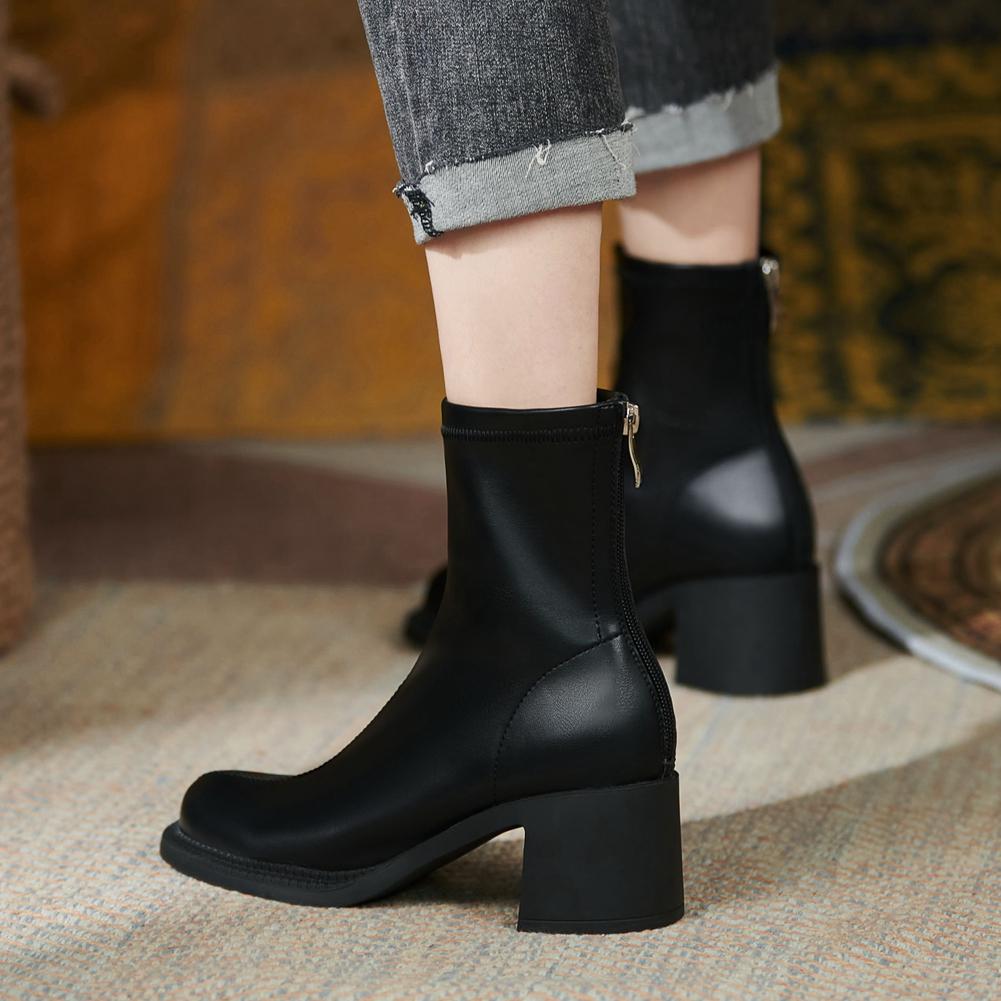comfy leather ankle boots