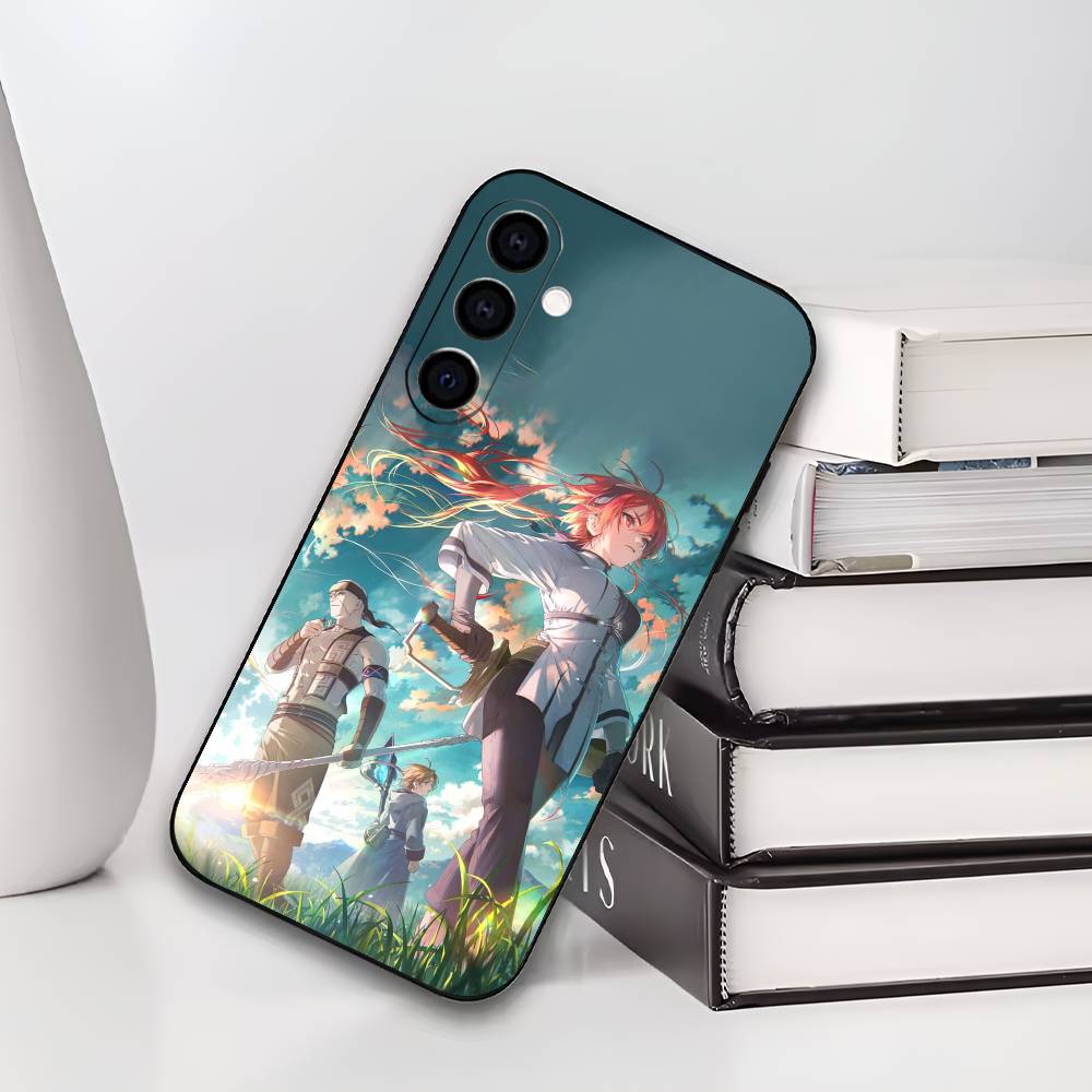 M-Mushoku Tensei Jobless Reincarnation Phone Case For Samsung Galaxy A73,A72,A71,A70,A53,A52,A51,Others Soft Black Cover