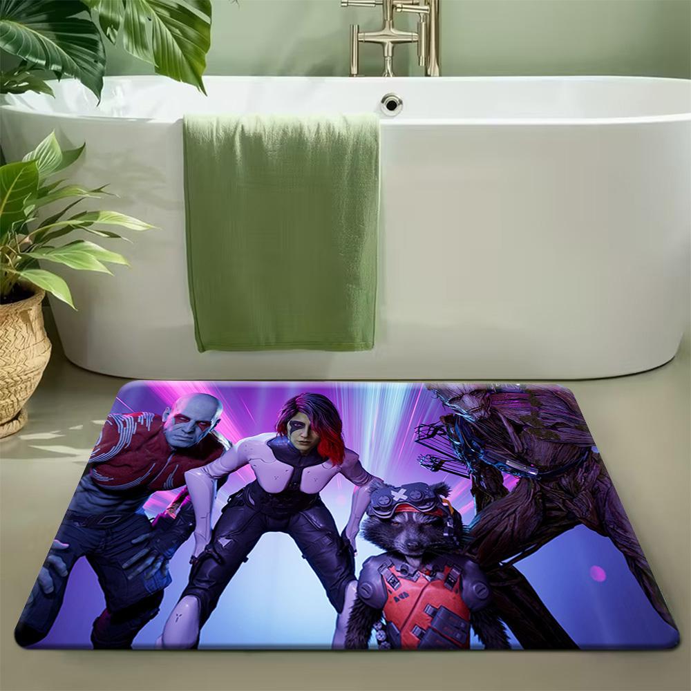 1pc Marvel Themed Captain America Doormat for Entryway/Bedroom/Living Room, Non Slip Floor Mat Gift for Marvel Fans & Superher