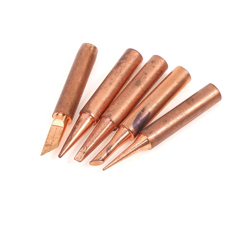 5Pcs Pure Copper Lead-Free 900M-T-K Soldering Iron Tip Soldering Iron Tip