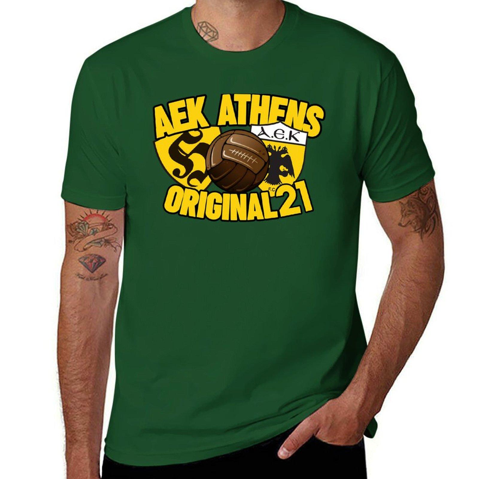 

AEK ATHENS - ORIGINAL 21 (2) T-Shirt funnys sublime Blouse t shirt for men L