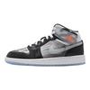 Zapatillas Air Jordan 1 Mid SS GS X-Ray para Niños Negro Azul Hielo Total Carmesí HF3210-001