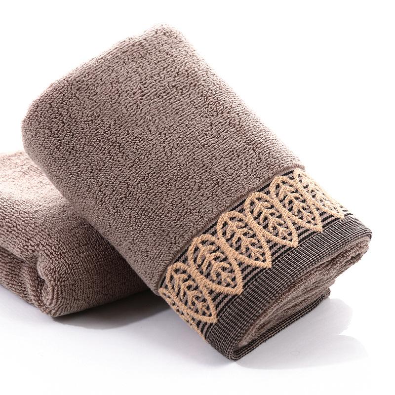 Pure Cotton Towel 32 Strand Cotton Yarn Leaf Embroidery Towel Cotton Face Wash Towel Gift Towel Face Towel Hand Towel