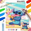 Stitch Ice Cream Paint By Numbers Hand Painting Kit. Home Decor Gift