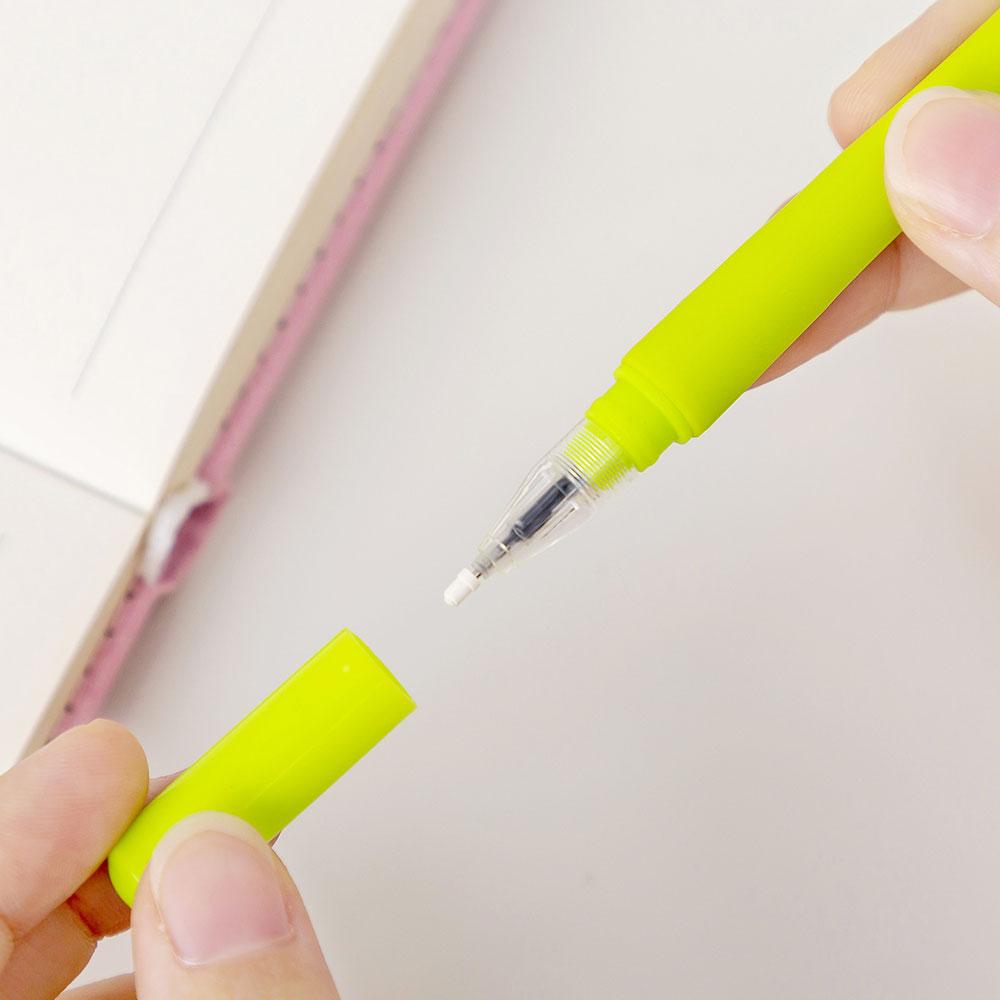 Mondo Silicone Tulipano Cambia Colore Creativo Penna Gel Fiore Carino Silicone Penna Nera Inchiostro 0.38mm Cancelleria Ufficio Forniture Scolastiche