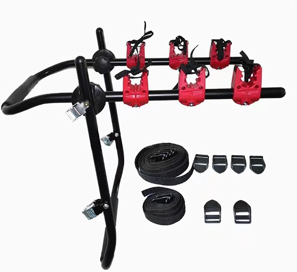 

Foldable, Compact Rear Bicycle Carrier for Road Bikes, 3-Bike Capacity, and Car Trunk Carrier with Fixed Rear Mount [Imported]