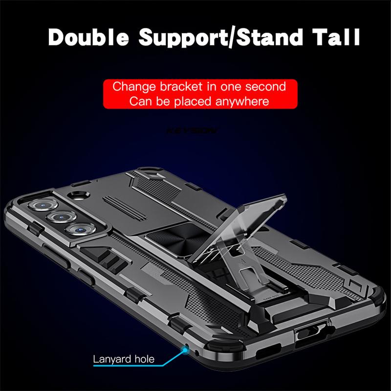 Magnetic Armor Case For Samsung S24 Ultra S23 S22 Plus S21 S21 FE Coque For Samsung A52S A32 A22 A21S A72 Shockproof Phone Cover