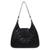 New Niche Personalized Rhombus Embroidery Thread Underarm Small Bag Versatile Simple Crossbody Fashion New Shoulder Bag