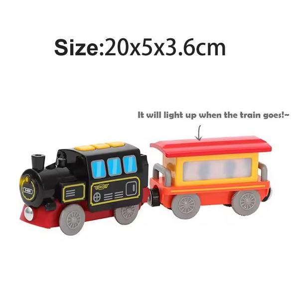 Magnetic Train Toys Wooden Railway Tracks Accessories Locomotive Diecast Slot Fit for All Wood Brand Wooden Tracks Toys For Kids