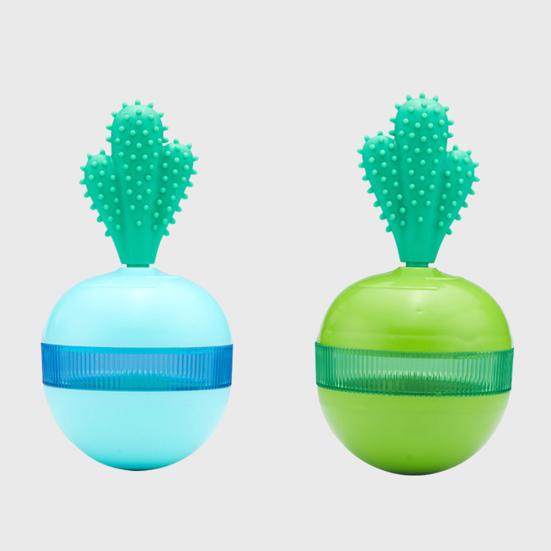 Interactive Dog Toy Textured Cactus Chew Toy Adjustable Dog Treat Dispenser Toy for Puppy Teething Boredom Relief Teeth Cleaning