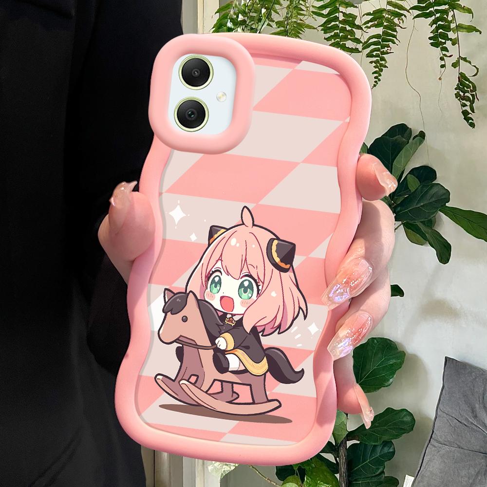 PYWARS Anya Alstreim Soft Phone Cover for Samsung Galaxy A52 A73 A12 S24 Ultra 5G S23 S22 S21 S20 FE Wave Edge Shockproof Protective Rubber Case