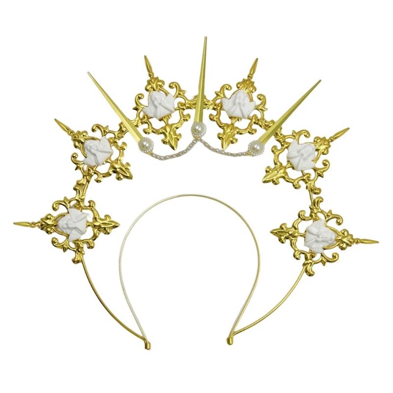 Sophisticated Headbands Elegant Metal Hair Accessory Comfortable Wear Hair Decors For Themed Event Cosplay