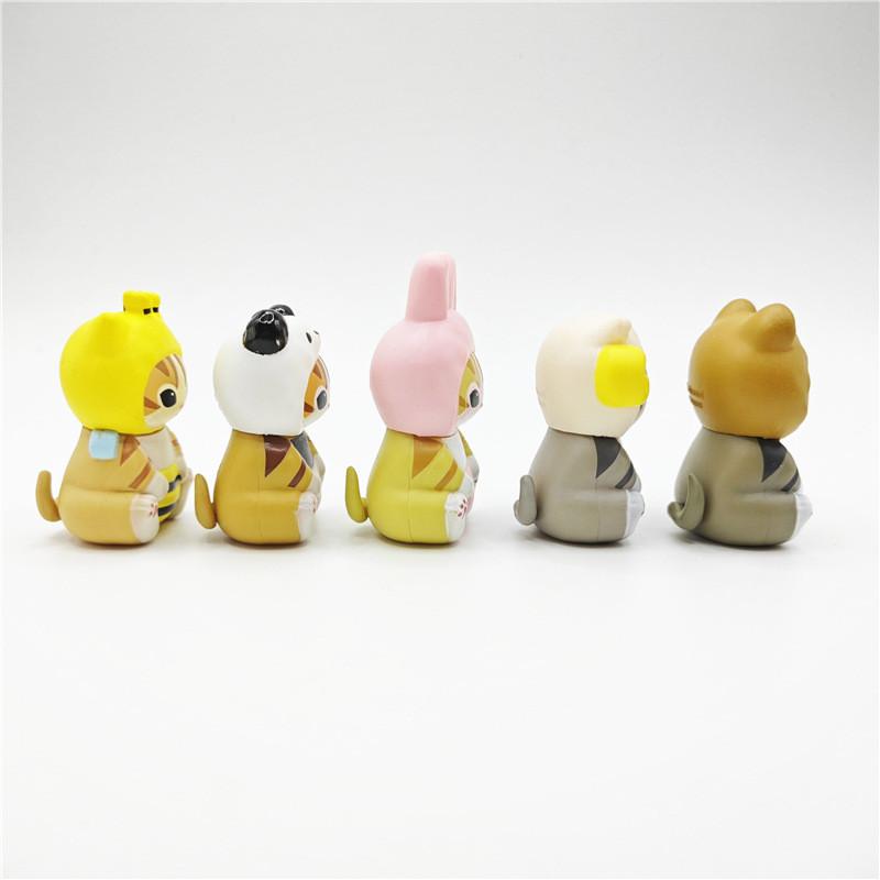 Collectible Cute Animal Dolls Including Bee And Bunny Characters In Miniature Pvc Models