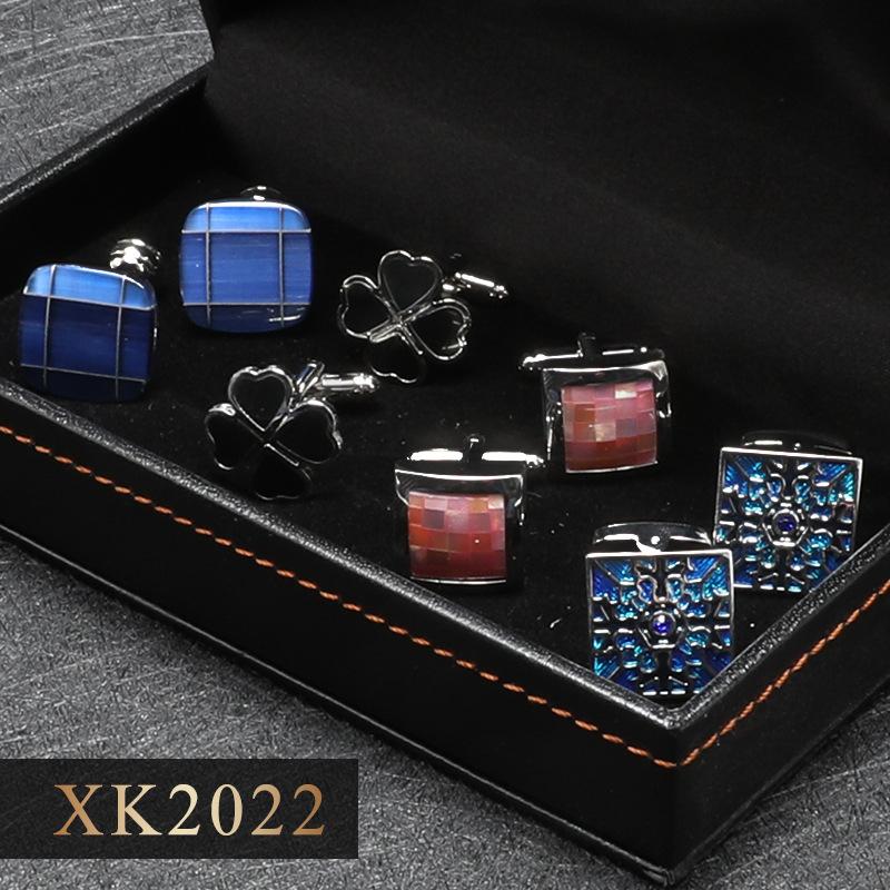 4 пары манжетных гвоздей для французских запонок, Мужские манжетные гвозди для костюмной рубашки, Светлая роскошь, Бизнес, Подарочная коробка.