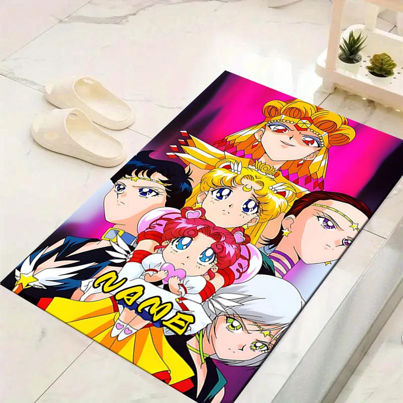 Custom 1Pc Super Sailor Moon Adventure Rug Office Carpet Indoor Outdoor Entrance Doormat Nonslip Soft And Comfortable Living Room D2915251