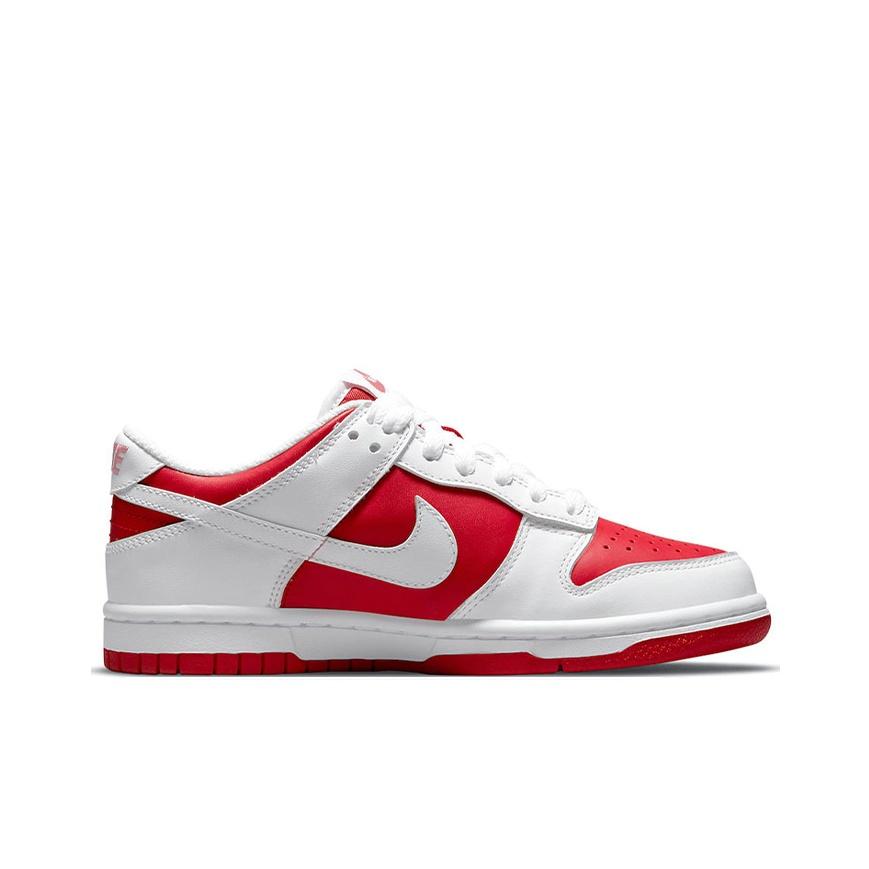 Nike Dunk Low GS Championship Red Kids Sneakers University-Red White Total-Orange CW1590-600