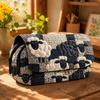 Pencil Case Students Digital Print Lamb Quilted School Office Daily Use