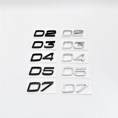 Pegatinas de Letras Negras Modificadas para Modelos Traseros Volvo D2D3 D4D5D6D7