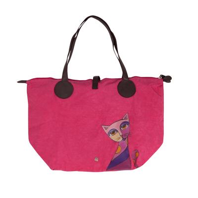 Owl And City Shoulder Bag Pink