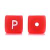 10Pcs/Lot 12mm Silicone Letter English Alphabe Beads Food Grade Silicone Chewing Beads DIY Baby Teething Toys Necklace Pendant